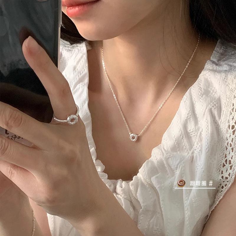 Модное ожерелье с кулоном из серебра 925 пробы с жемчугом и тонкой цепочкой для женщин и девушек