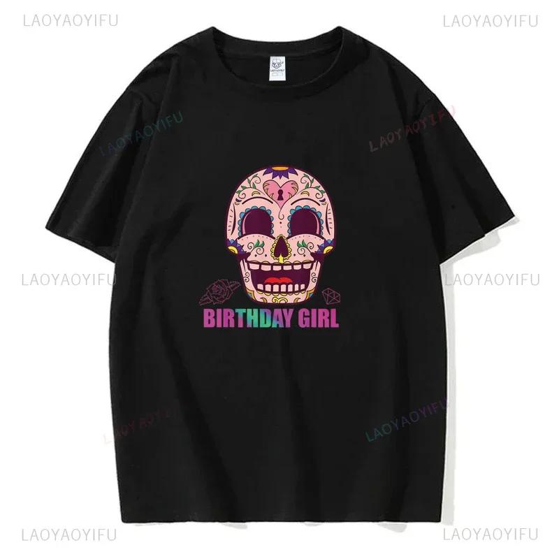 Мексиканский День мёртвых ''DÍA DE LOS MUERTOS'' Футболка с принтом Мужская графическая футболка Повседневные удобные футболки на лето Женская одежда