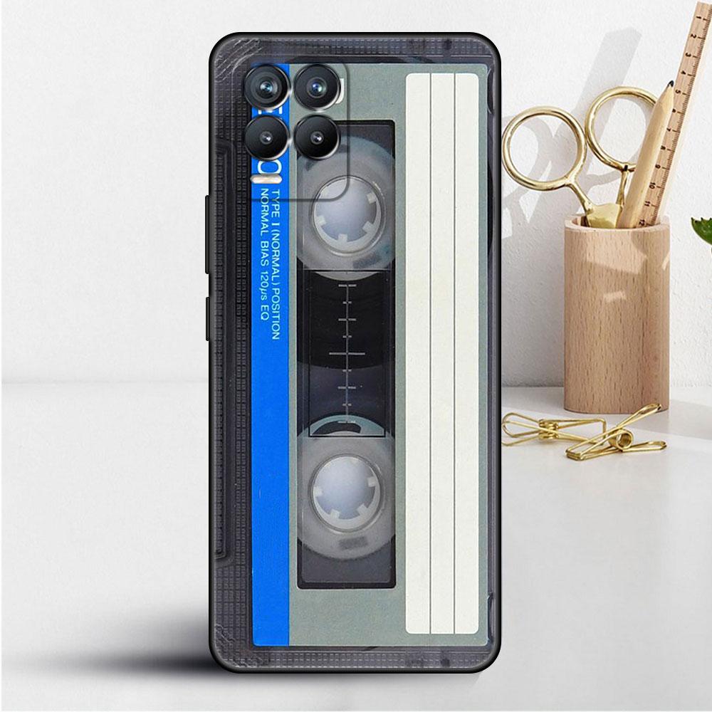 Magnetic Radio Tape Cassette Case For Realme 8 C21y GT Neo 2 3 8i C21 7 C11 6 C12 C35 C3 GT 9 Pro C12 Silicone TPU Phone Cover