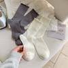 Белые носки Женские носки Стиль Тонкие Милые Мягкие Девушка Хлопок Однотонные Наборные Носки Чулки