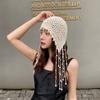 Beanies Knit Cap Crochet Flower Ethnic Style Hat  Apparel Accessories