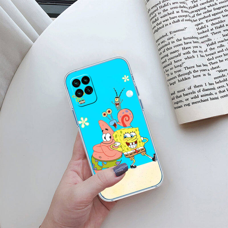 RT24 S-SpongeBos Case for Motorola E7 G6 G7 G8 G9 Plus Power Play G10 G20 G04 E30 E40 E22 E20 E13 E15 G22 G23 G05 G75 G35 G55