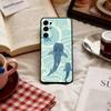 Чехол для телефона с узором кита для Samsung S25, S24, S21, S22, S23, S30, Ultra, S20, Plus, Fe, Lite, Note, 10, Мягкий черный чехол