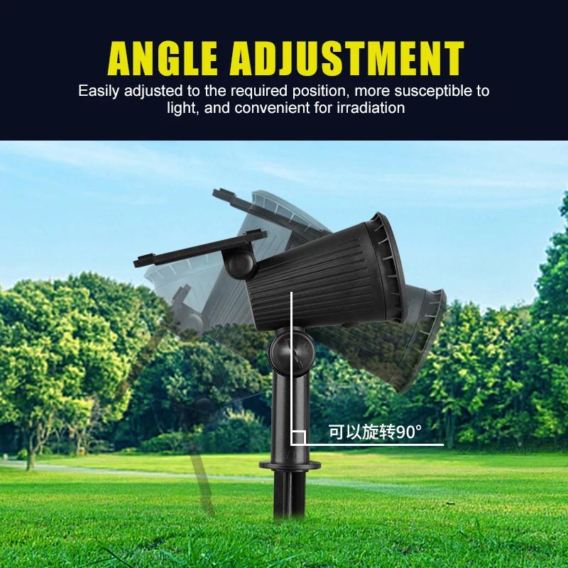 1/2/3/4Pcs Solar Powered 9LED Lamp Adjustable Solar Spotlight In-Ground IP65 Waterproof Landscape Wall Light Outdoor Lighting