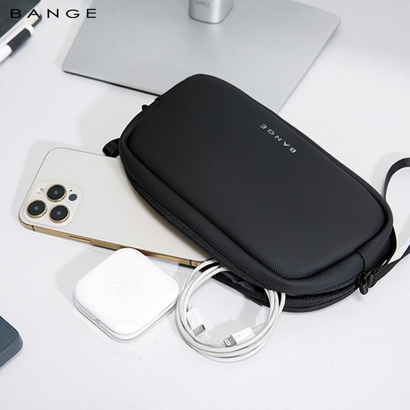 BANGE Water Resistant Electronic Travel Bag Organizer for Mini Pouch Cable Case, Digital Portable Handle Accessories Storage Bag