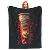 Фланелевые одеяла с чипсами Pringles, картофельные снеки, забавные пледы для дома, коврик 125*100 см