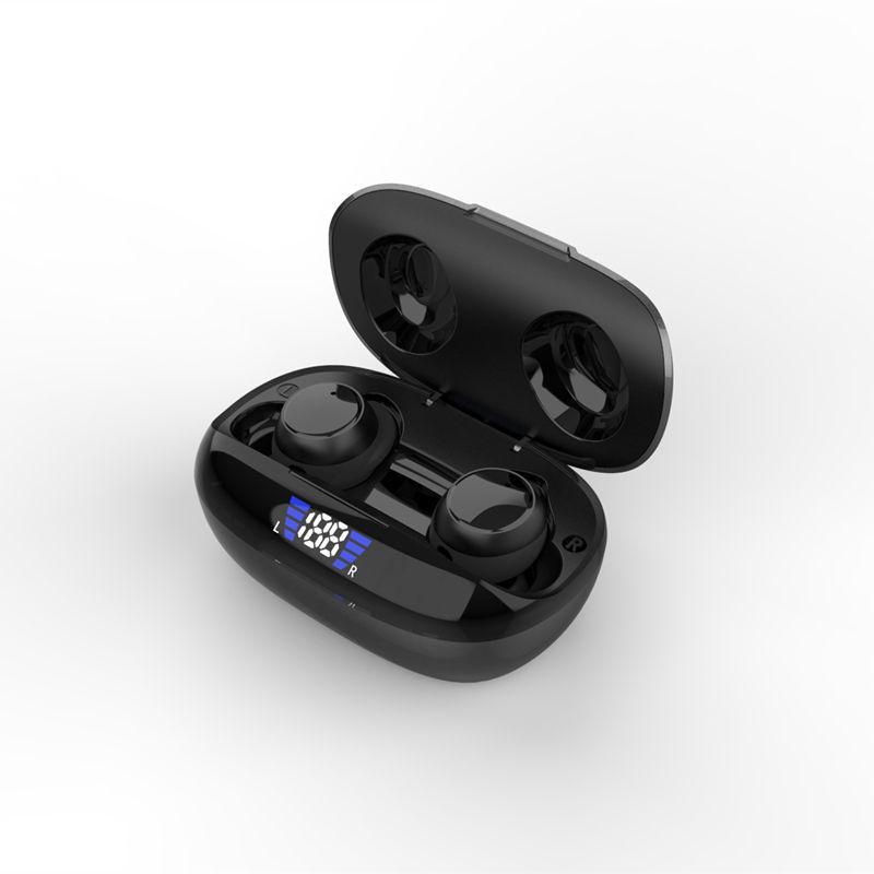 Новые беспроводные Bluetooth 5.3 наушники TWS: Мини-спортивный цифровой дисплей с шумоподавлением