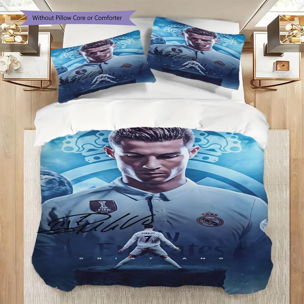 Cristiano Ronaldo Real Madrid Legend Bedding Without Core 1 Duvet Cover 2 Pillowcase Without Core Bedding Set Soft And Comfortable