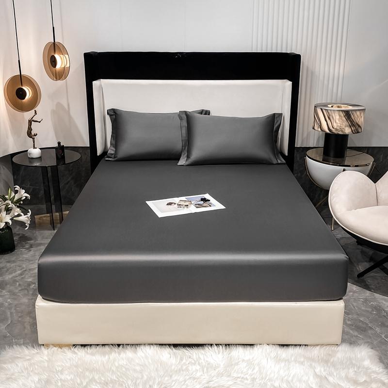 1000TC египетский хлопок роскошный комплект простыней 4/6 шт простыни однотонные плоские простыни с наволочками размер Queen King