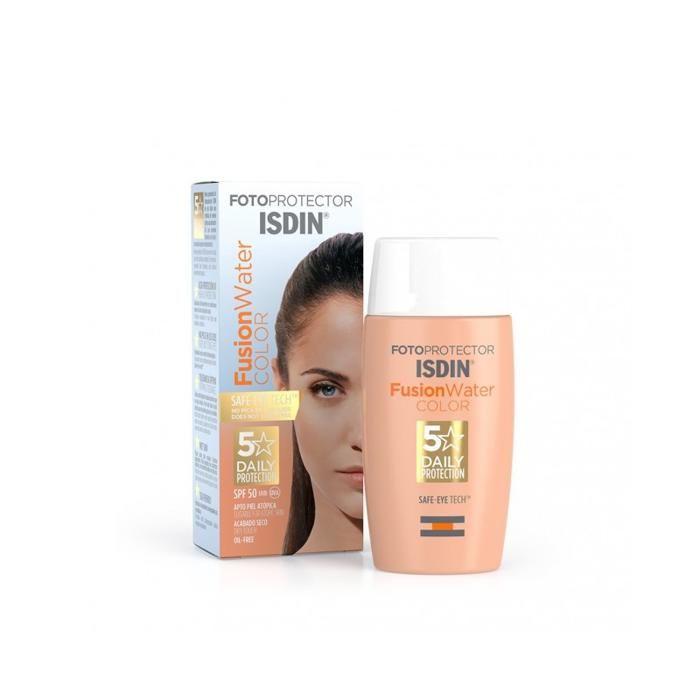 Crème solaire teintée - ISDIN - Photoprotector Fusion Water Color 50 - SPF 50 - 50 ml - Hypoallergénique