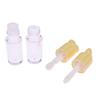 Heart Shape Lip Gloss Tubes Clear Empty DIY Cylindrical Lip Balm Tubes 4ml With Wand Refillable Lipstick Bottle