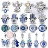 Новые Медные Шармы-Подвески Ангел Глаз Дьявола Рука Фатимы Крест Подходят для Оригинального Браслета Женские Ювелирные Изделия Подарок