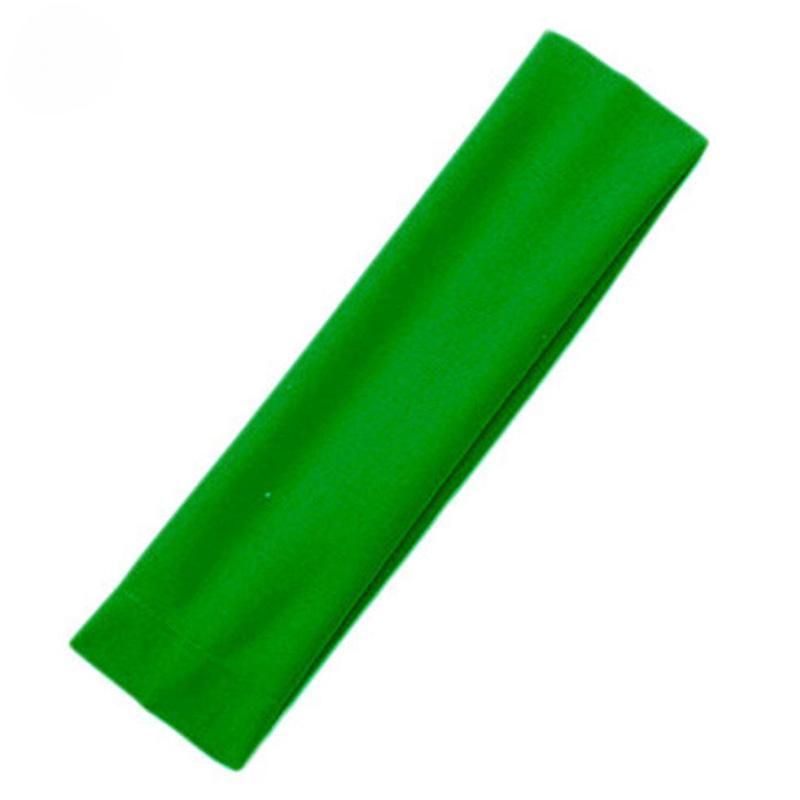 Модная спортивная повязка на голову для йоги, однотонная эластичная повязка для фитнеса из молочного шелка для эффективных аксессуаров для тренировок