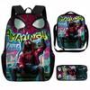 Spider-Man School Bag Lunch Bag Pencil Bag Elementary School Backpack Cartoon Peripheral Backpack Children's Bag Three-piece Set