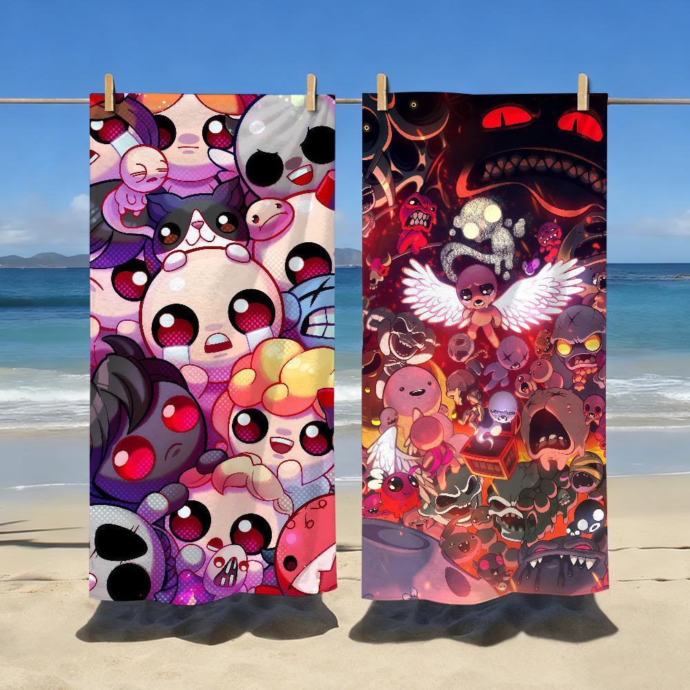 Игровое полотенце The Binding of Isaac Спортивное Быстросохнущее Туристическое Снаряжение для Кемпинга Песозащитное Мягкое Легкое Большое Пляжное Полотенце