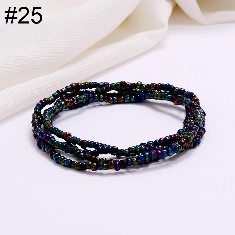 Women Fashion Waist Chain Rice Bead Waist Chain Beach Chain Body Jewelry Belly Chain