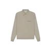Fear of God Essentials SS21 Рубашки-поло из французской махровой ткани с длинными рукавами унисекс Moss FOG-SS21-641