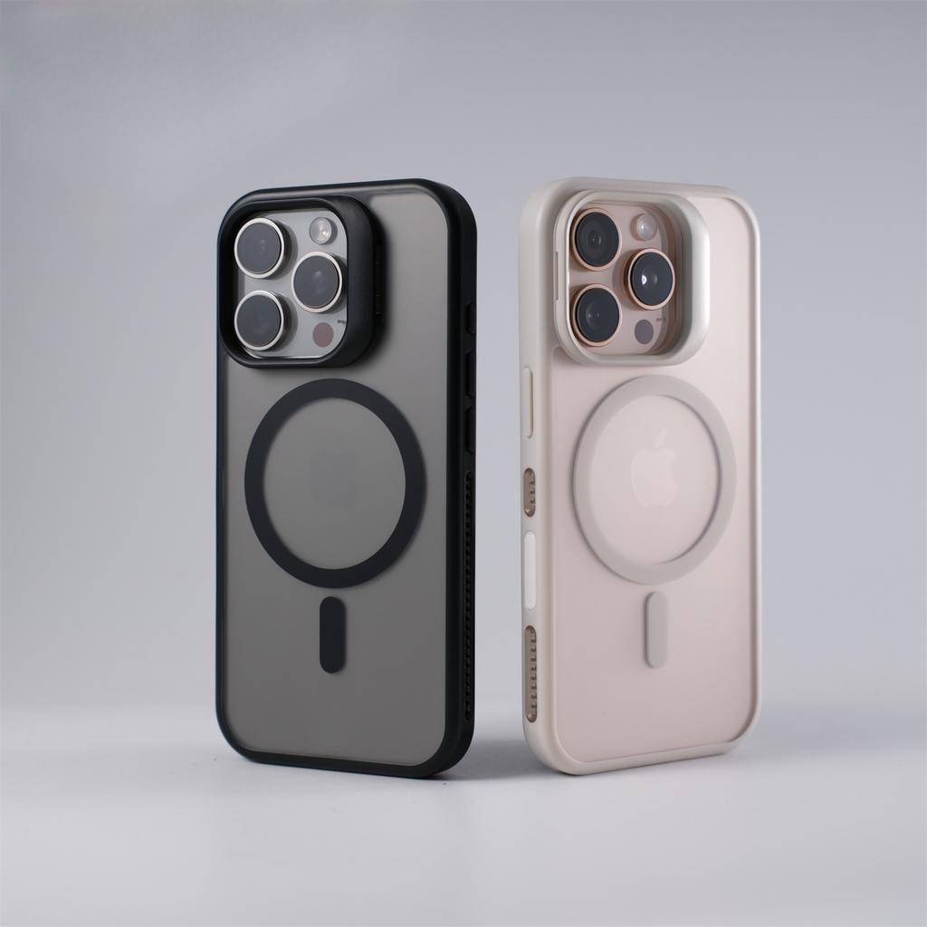 Подходит для iPhone16promax Чехол для телефона с магнитной фиксацией, с термоотводом и функцией определения кожи, защитный чехол с кронштейном для объектива Apple 15