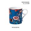 Wedgwood Crimson Peony Blue Ceramic Mug
