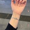 Браслет любви от сердца к сердцу Браслет с регулируемой застежкой пуш-пул с двойным сердцем ins Сладкий нишевый дизайн для девушки