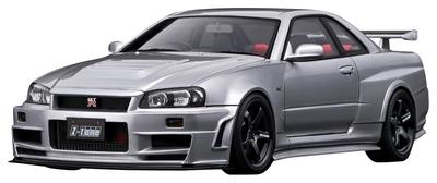 Модель зажигания Nismo R34 Silver готовое изделие 1/18 GT-R Z-tune