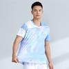 Unisex Badminton Shirt Short Sleeve Quick Dry Breathable Sport T-Shirt Men Women Kids Athletic Wear