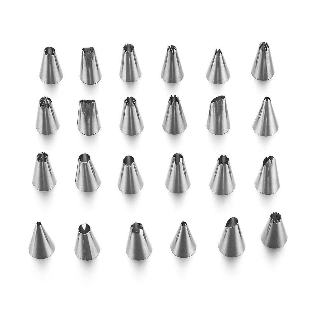 Stainless Steel Cake Decorating Cupcake Pastry Bag Baking Mold Ice Cream Tool Icing Piping Nozzles