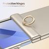Цветной Чехол-бампер с кольцом-подставкой и защитой шарнира из ПК для Samsung Galaxy Z Flip 8 7 FE 6 5 с защитной пленкой на экран из закаленного стекла