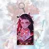 Брелок-подвеска Аниме Клинок, рассекающий демонов Kimetsu No Yaiba Камадо Тандзиро Двусторонний HD Подвеска для сумки Подарок для фанатов Реквизит для косплея Ювелирный подарок