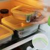 Контейнер для хранения продуктов из нержавеющей стали с герметичной крышкой, прямоугольный, для холодильника, ланч-бокс для кемпинга, пикников, школы