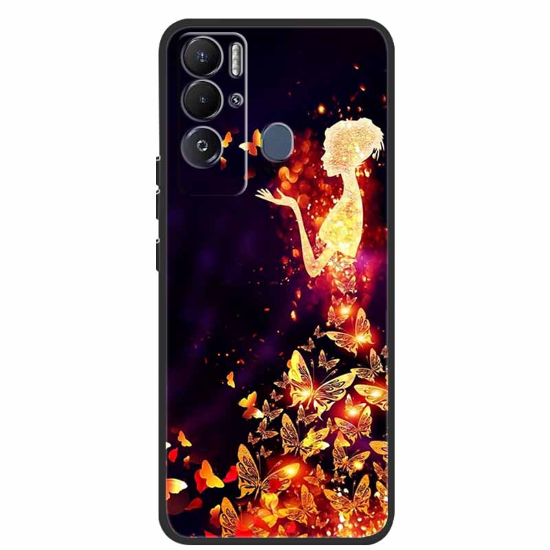 For Tecno Pova Neo Case Cartoon Soft Silicone Back Cover Phone Case for Tecno Pova Neo Bumper Coque LE6 Shockproof PovaNeo Funda