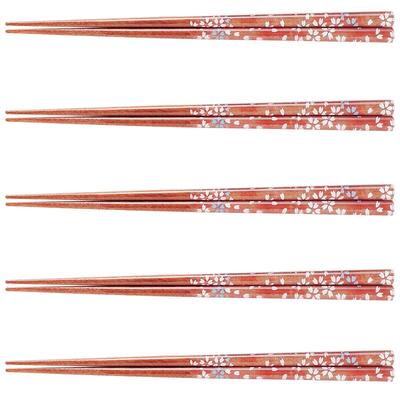Shibazakura 21cm Dinner Chopstick Set Acrylic Resin Natural Wood Dishwasher Safe Japan