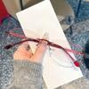 Безрамочные женские очки для чтения Модные женские очки с алмазной огранкой для пресбиопии Очки с линзами для дальнозоркости с защитой от синего света