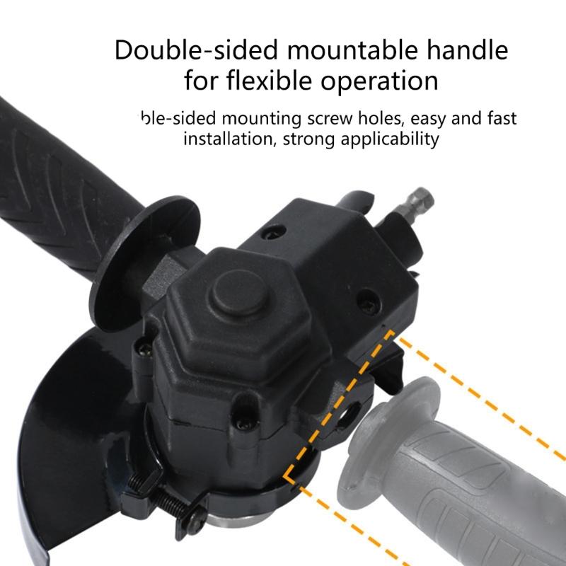 Преобразователи электрических дрелей, адаптер для угловых шлифовальных машин с ручкой для различных проектов DIY, режущий диск 100-115 мм