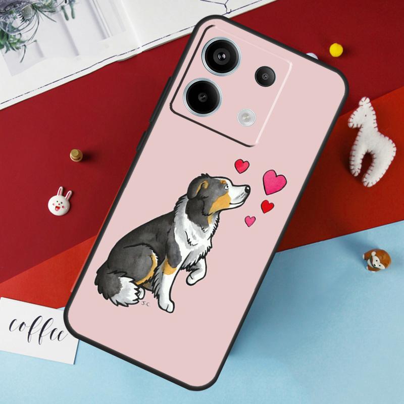 Чехол для телефона Xiaomi Redmi Note 14 Pro 13 12 11 10 15 Pro Plus Redmi 15 14C 10C 12C 13C 15C с изображением бордер-колли