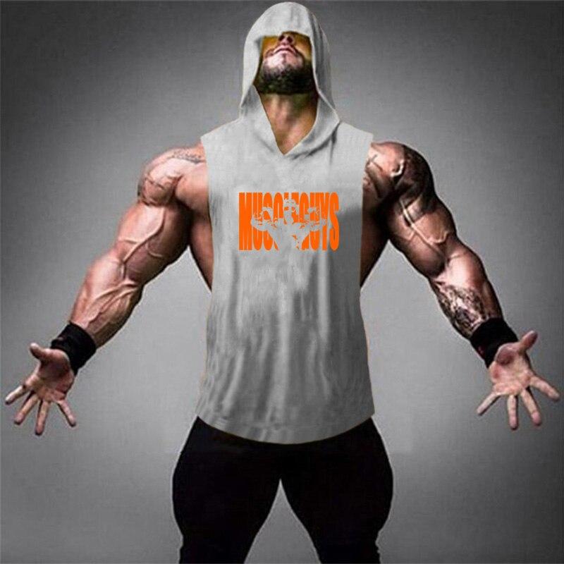 Muscleguys Muscleguys брендовые толстовки-стрингеры для фитнеса, рубашка, одежда для бодибилдинга, майка для спортзала, мужские хлопковые рубашки без рукавов