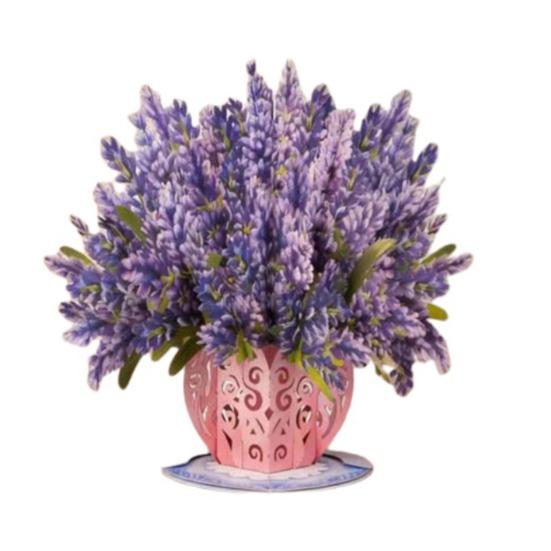 Forever-Blooming 3D Pop-Up Flower Recyclable Paper Romantic Memories Valentine’s Card Eternal Card Handmade Day Anniversary Birthday