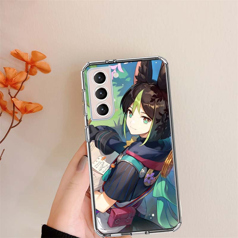 Genshin Impact Тигнари Прозрачные Чехлы для Телефона для Samsung S26 Ultra Galaxy S25 Edge S24 S23 FE S21 Plus S20 S22 S10 Чехол С Рисунком