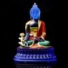 Coloured Glaze Medicine Buddha Buddha Statue Ornament, Light Buddha Buddha Home Worship, Buddha Hall Decoration