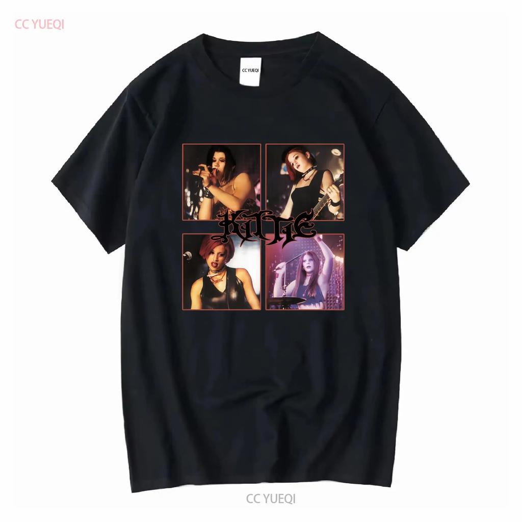 Kittie band For Fan Black All size S 3XL T Shirt VC1602 long or short sleeves vintage Washed Stretched Casual Comfortable Soft