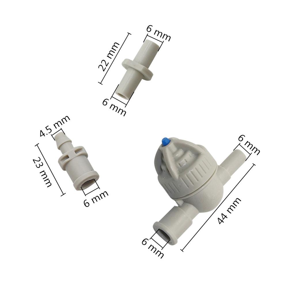 5Set Cross 0.5mm Orifice Atomizing Misting Nozzle Garden Farm Irrigation Greenhouse humidification cooling landscaping Sprinkler