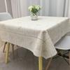 Household Plastic Anti Slip Table Mat PVC Square Tablecloth Waterproof and Anti-Scald Printed Tablecloth Tea Table Table Cover,