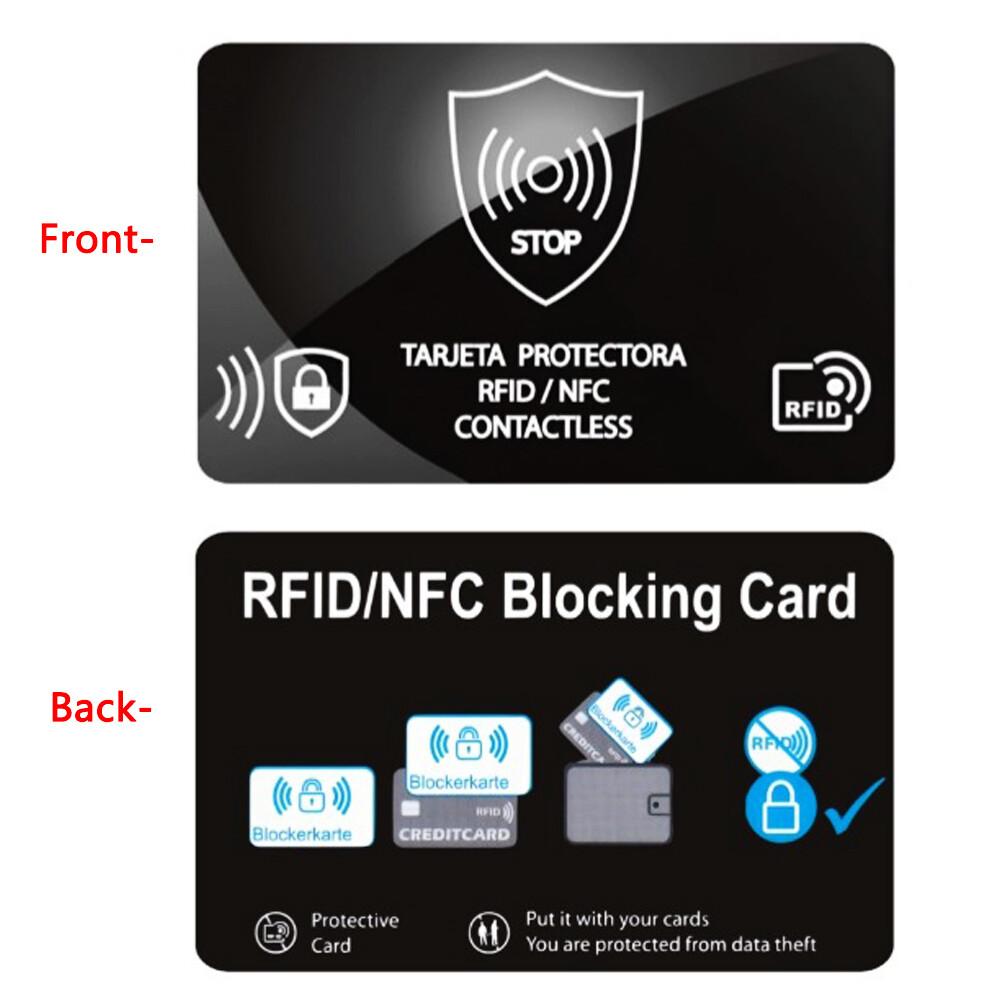 Блокирующая RFID-карту 5 шт. Защита банковской дебетовой/кредитной карты Защита от кражи Контактный NFC-блокиратор Защита всего кошелька