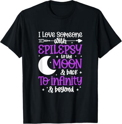 I Love Someone With Epilepsy To The Moon & Back Awareness T-Shirt
