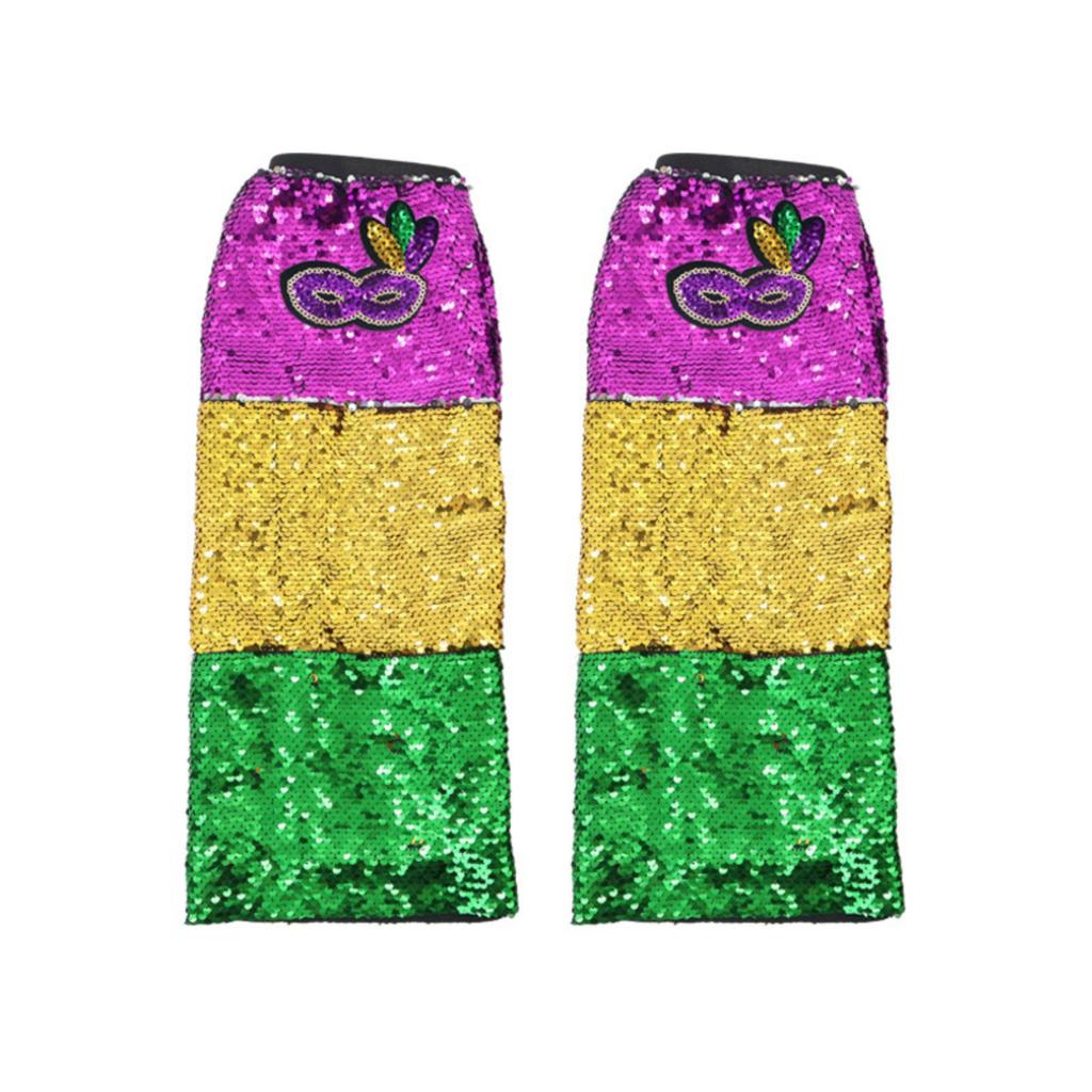 Carnival Ball Fashion Metalliced Sequin Leg Warmers, Evening Dress-up Performance Props