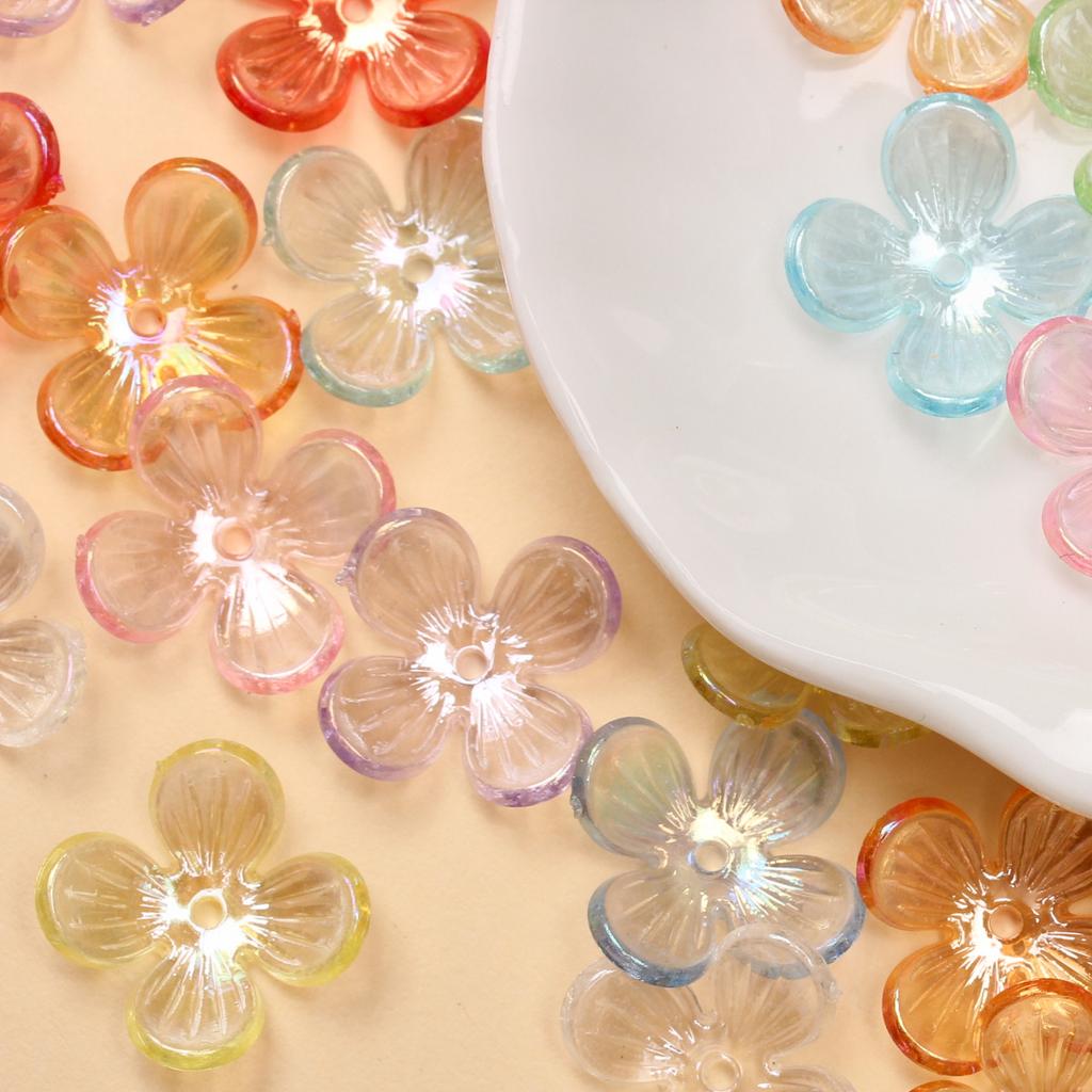 Браслет 15,8 мм, материалы ручной работы, акриловая шпилька, серьги, аксессуары, маленькие цветочные бусины, 100 шт., прозрачные хрустальные модные аксессуары