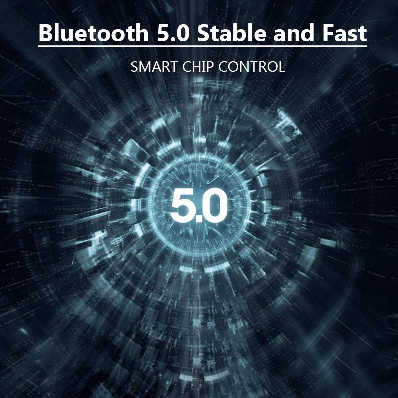 VAORLO Мини-наушники Складные беспроводные наушники 8D Surround Heavy Bass с HD-микрофоном Поддержка режима FM TF для iphone Xiaomi Huawei