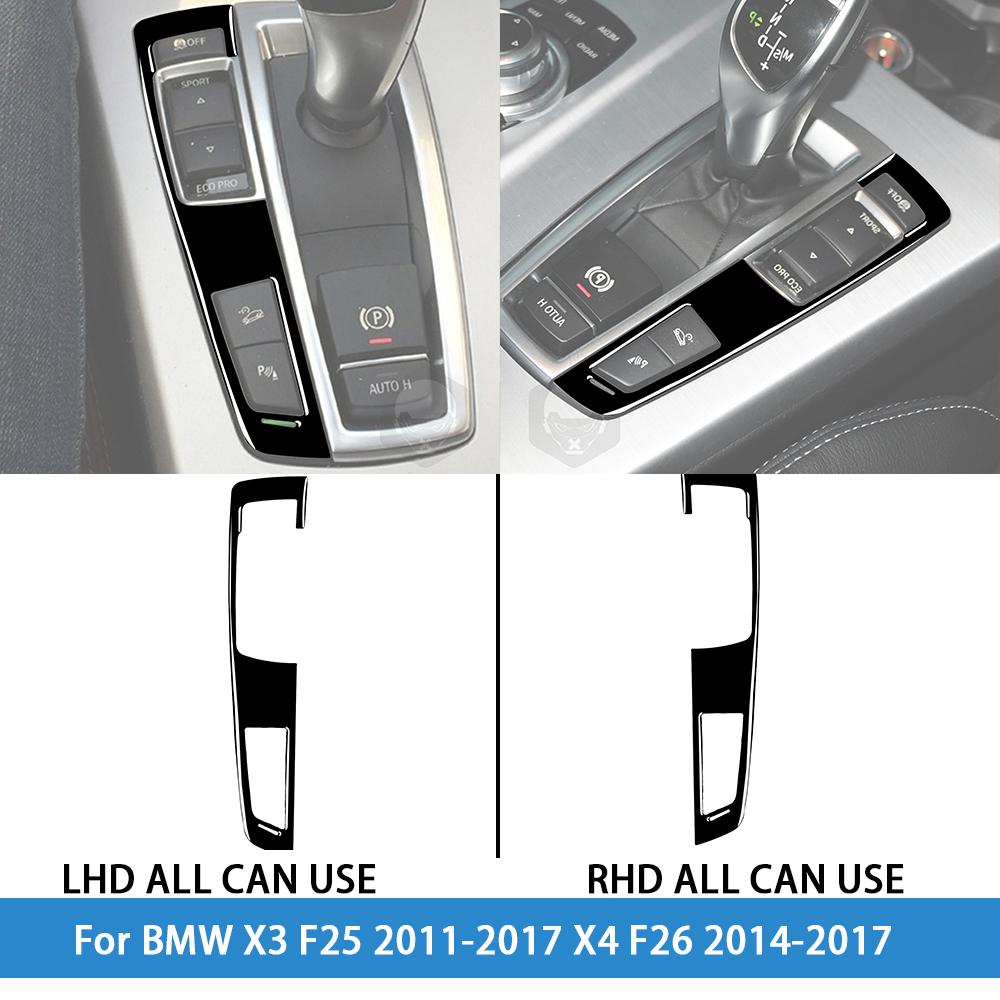 dsgur6 For BMW X3 F25 2011-2017 X4 F26 2014-2017Car Accessories Piano Black Interior Air Vent Taillight Console Trim Modified Sticker