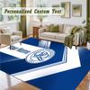 Crystal Velvet Square Rug Custom NameQueens Park Rangers Pattern Non Slip Home Floor Decor Rug
