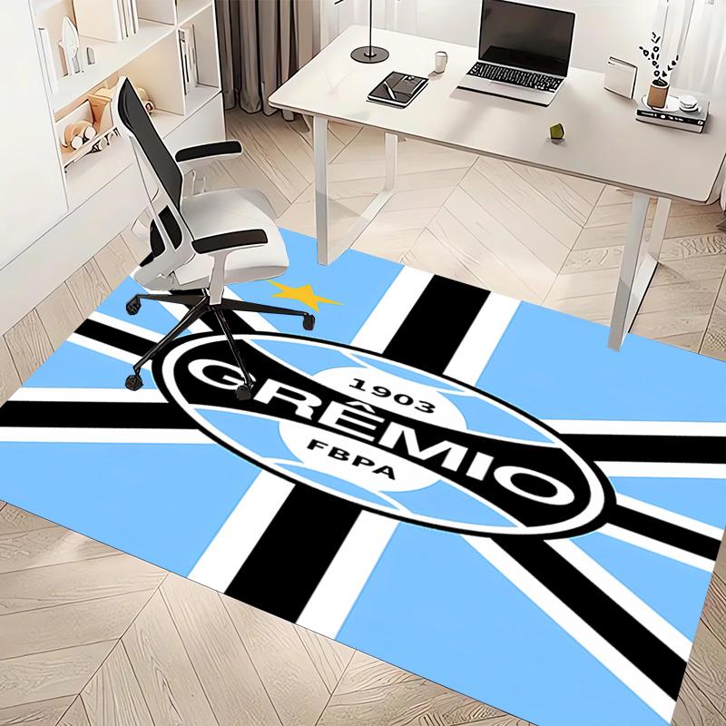 1pc Grêmio logo Print Area Rug - Soft, Washable Non-Slip Indoor Mat, Living Room, Home Office Decorative Rug,Office Decorative